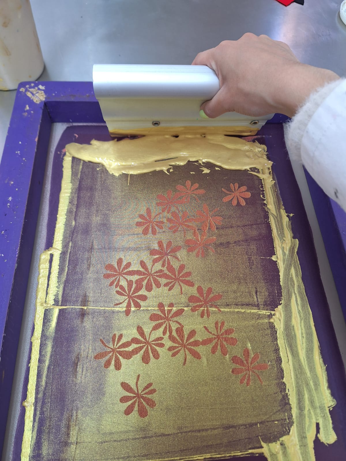 Transferencia de tinta floral